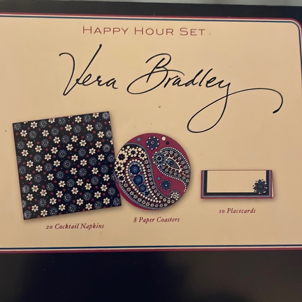 NWT Vera Bradley Happy Hour set
